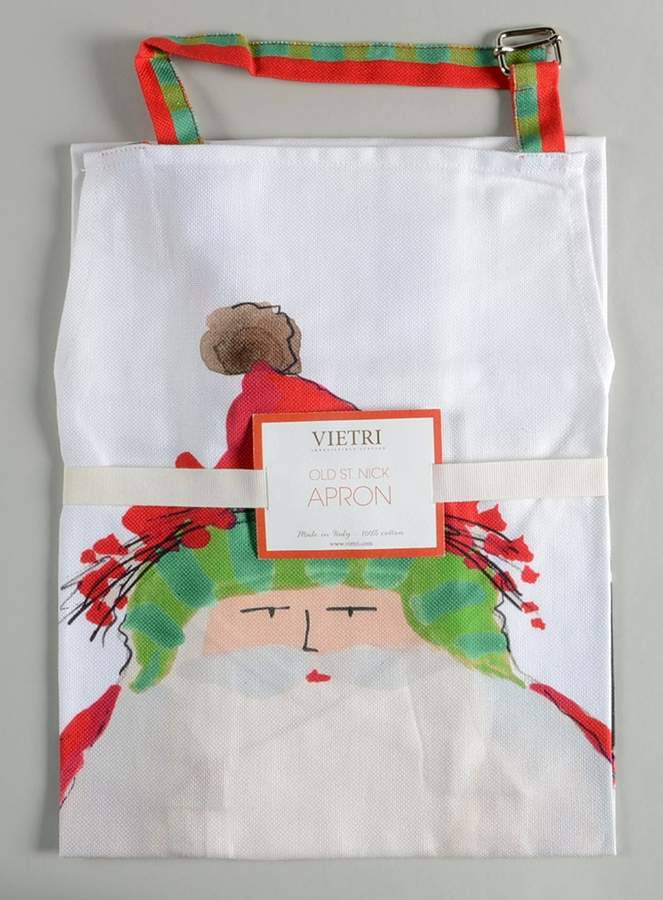 Old St Nick Cloth Kitchen Apron by Vietri (Italy)-1