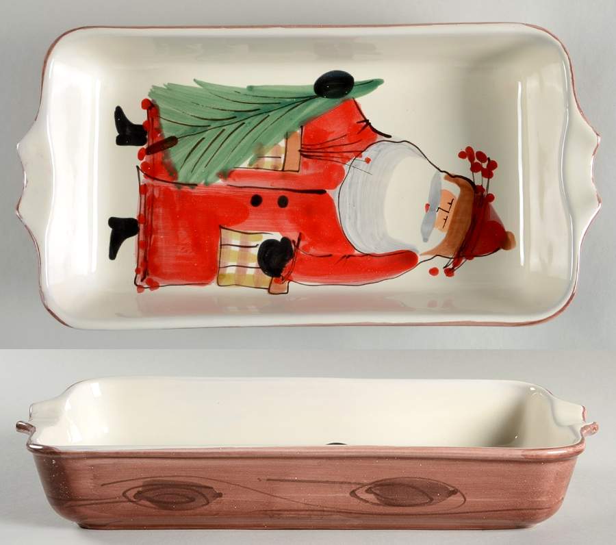 Old St Nick 15" Rectangular Baker by Vietri (Italy)-1