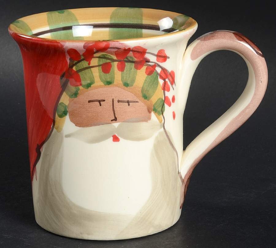 Old St Nick Mug by Vietri (Italy)-1