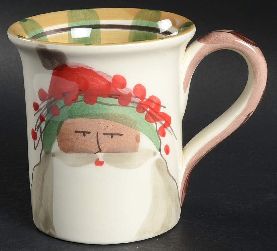 Old St Nick Mug by Vietri (Italy)-1
