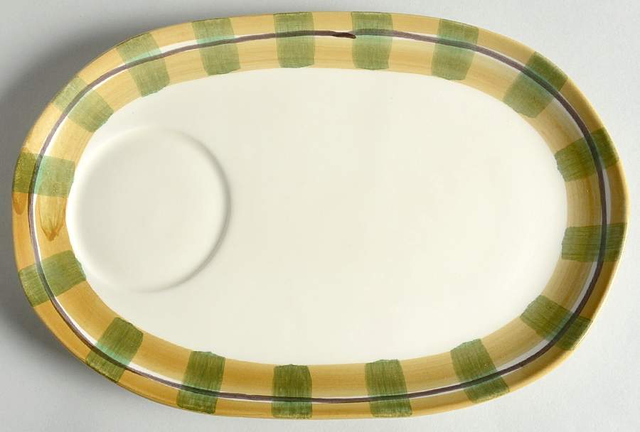 Old St Nick Oval Snack Tray by Vietri (Italy)-1