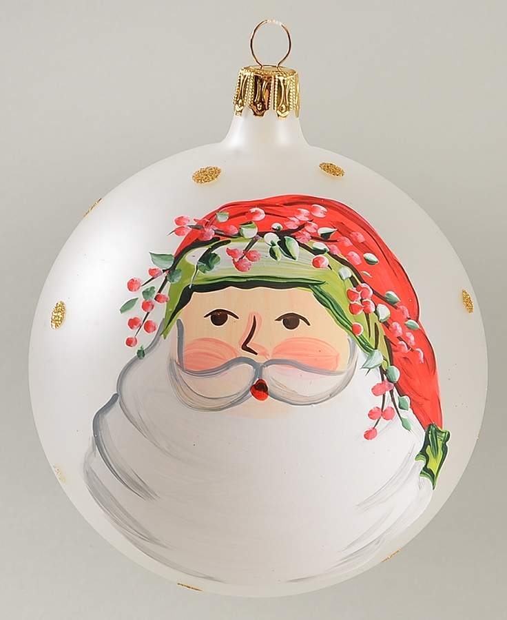 Old St Nick Glassware Ornament by Vietri (Italy)-1