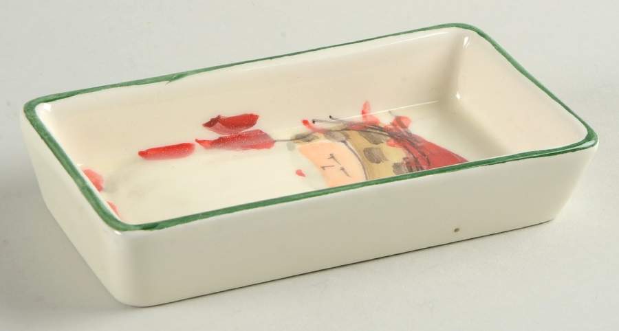 Old St Nick Rectangular Dish by Vietri (Italy)-1
