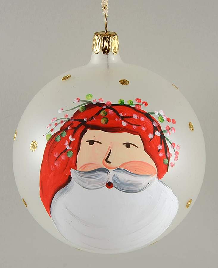 Old St Nick Glassware Ornament by Vietri (Italy)-1
