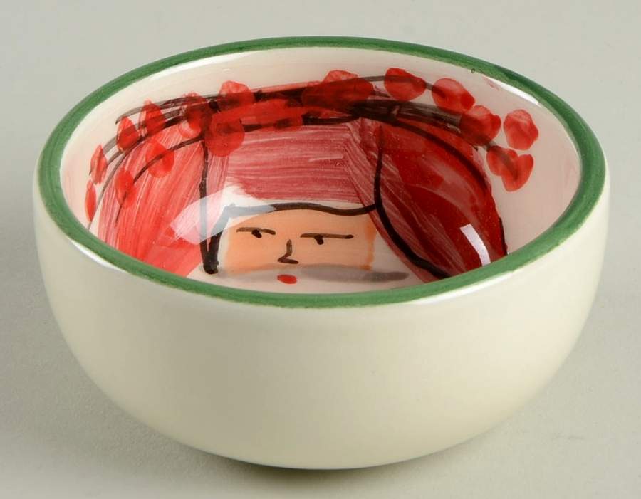 Old St Nick Condiment Bowl by Vietri (Italy)-1