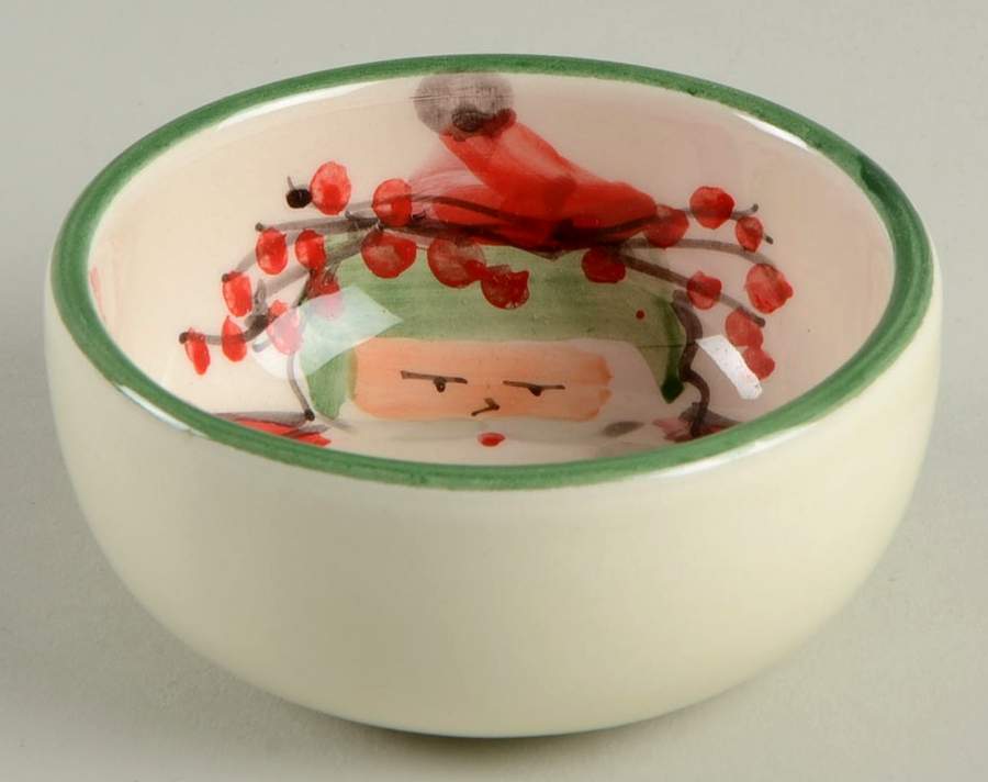 Old St Nick Condiment Bowl by Vietri (Italy)-1