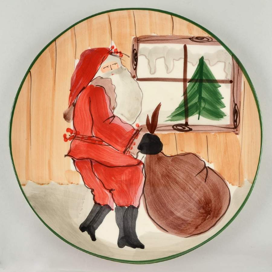 Old St Nick 14" Chop Plate (Round Platter) by Vietri (Italy)-1