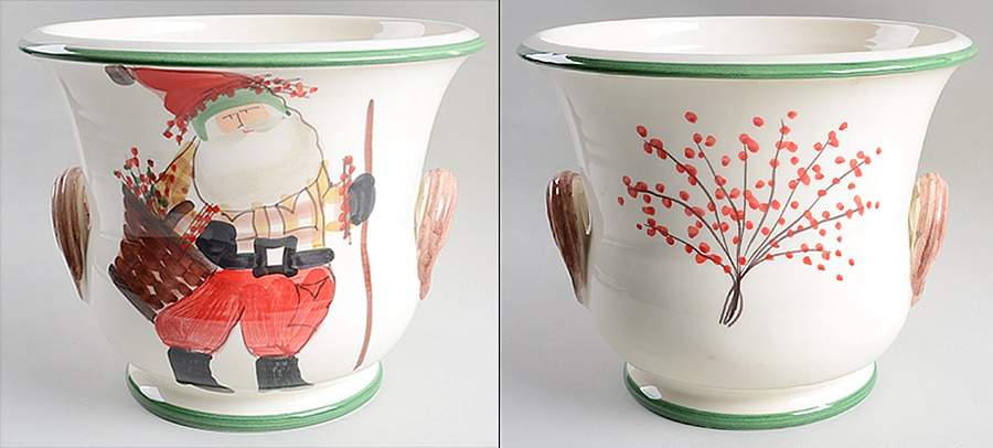 Old St Nick 12" Planter by Vietri (Italy)-1