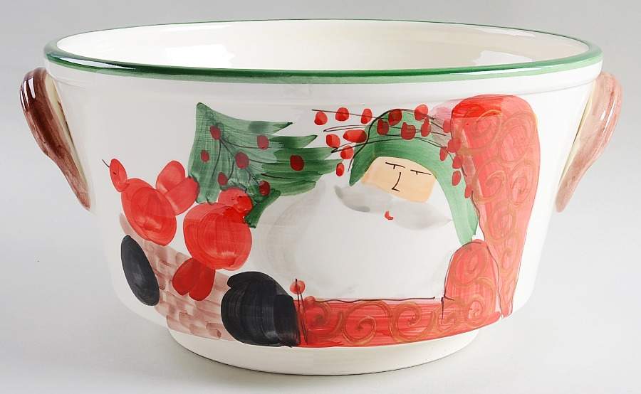 Old St Nick Celebration Bucket by Vietri (Italy)-1