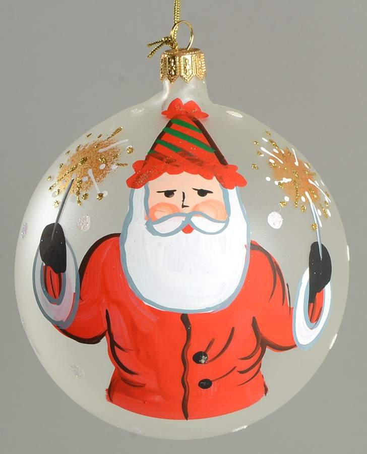 Old St Nick Glassware Ornament by Vietri (Italy)-1