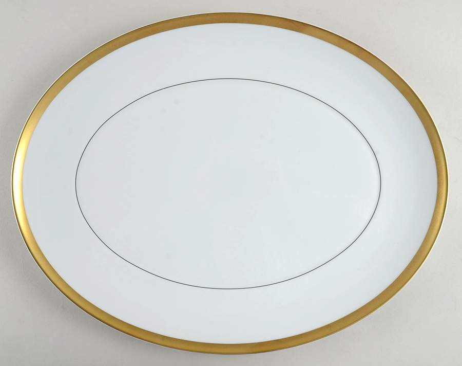 Domo Gold 16" Oval Serving Platter by Vista Alegre-1