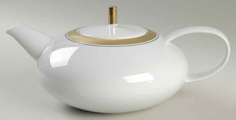 Domo Gold Teapot & Lid by Vista Alegre-1
