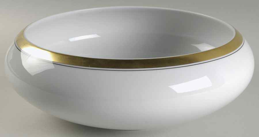 Domo Gold 12" Round Serving Bowl by Vista Alegre-1