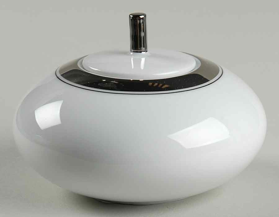 Domo Platinum Sugar Bowl & Lid by Vista Alegre-1