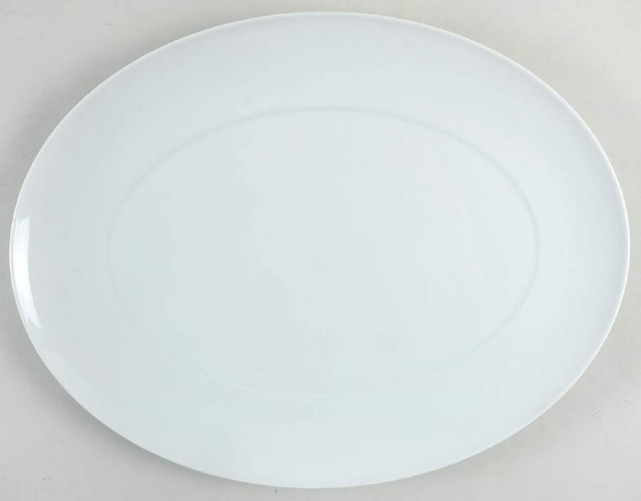 Domo White 13" Oval Serving Platter by Vista Alegre-1
