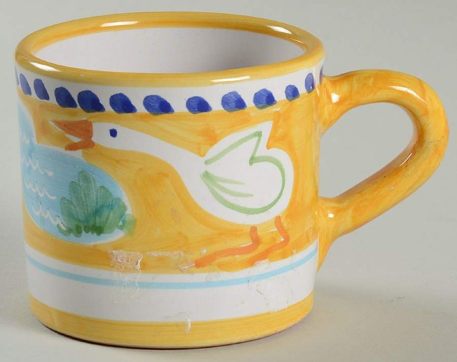 Campagna Goose (Oca) Child's Mug by Vietri (Italy)-1
