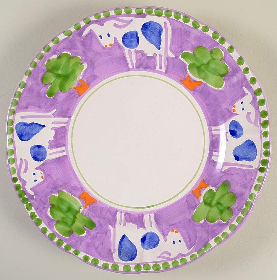 Campagna Cow (Vacca) Service Plate (Charger) by Vietri (Italy)-1