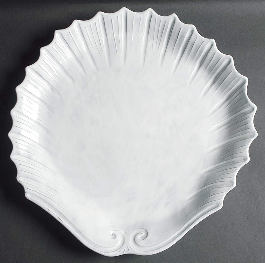 Incanto Mare White 15" Chop Plate (Round Platter) by Vietri (Italy)-1