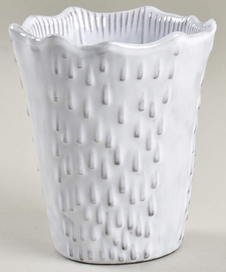Incanto Mare White China Bathroom Tumbler by Vietri (Italy)-1