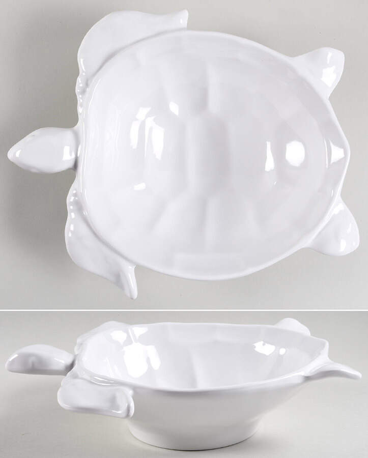 Incanto Mare White Large Melamine Serving Bowl by Vietri (Italy)-1