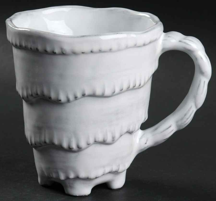 Incanto Mare White Mug by Vietri (Italy)-1