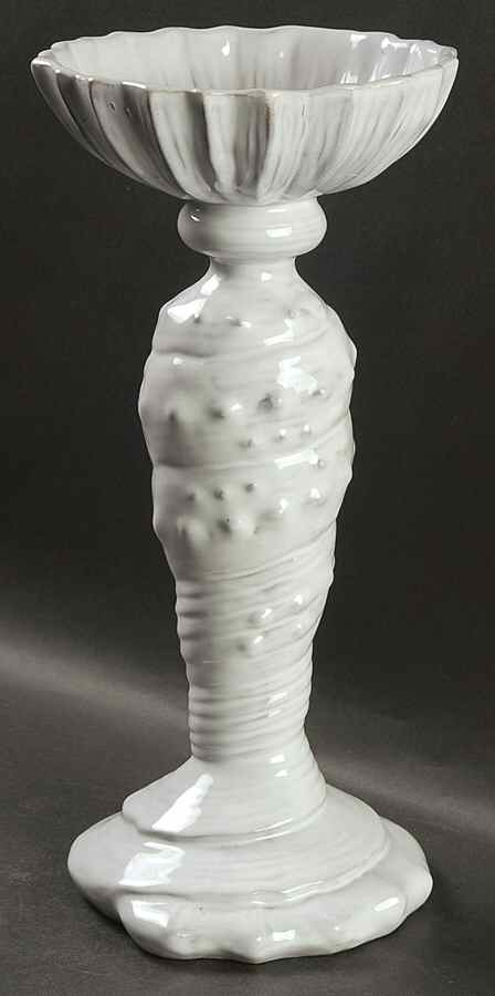 Incanto Mare White 13" Candlestick by Vietri (Italy)-1
