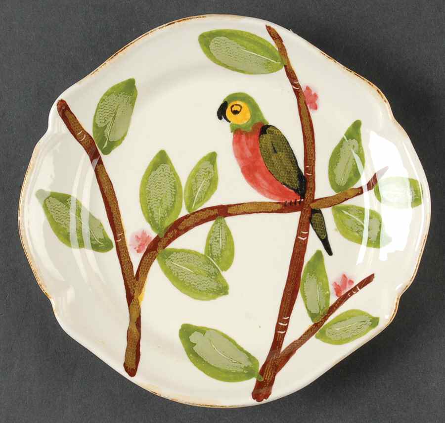 Pappagallo Salad Plate by Vietri (Italy)-1