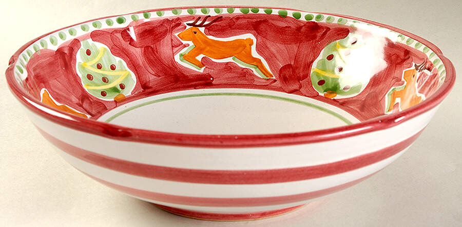 Rudolfo 10" Round Serving Bowl by Vietri (Italy)-1