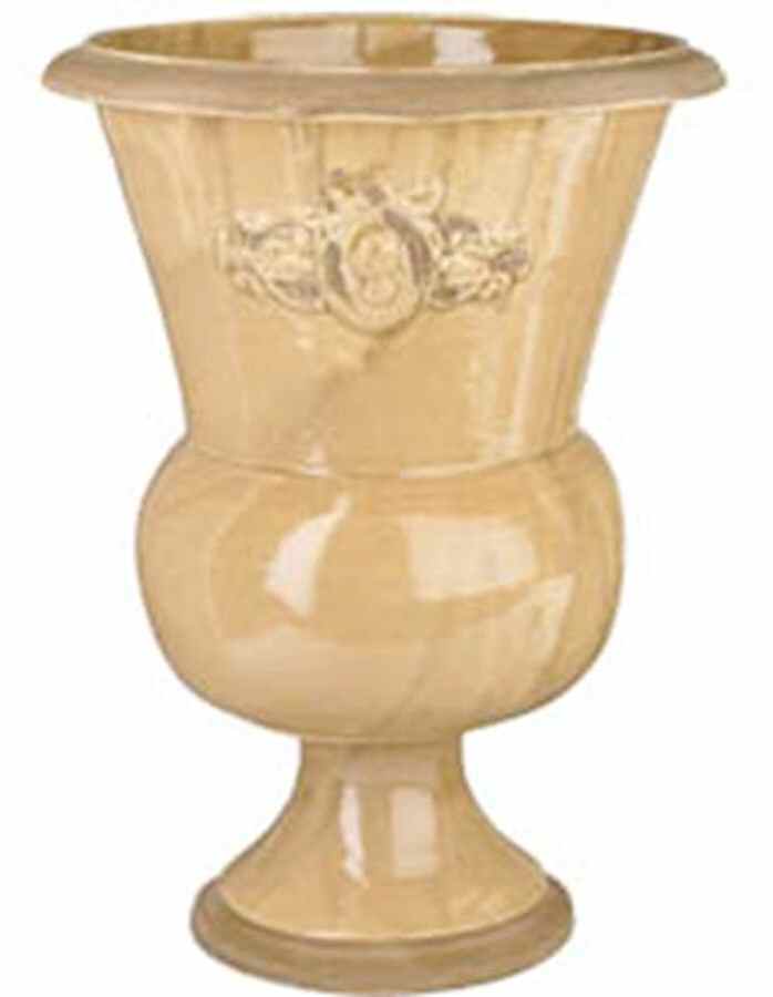 Cameo 19" Tall Footed Planter by Vietri (Italy)-1