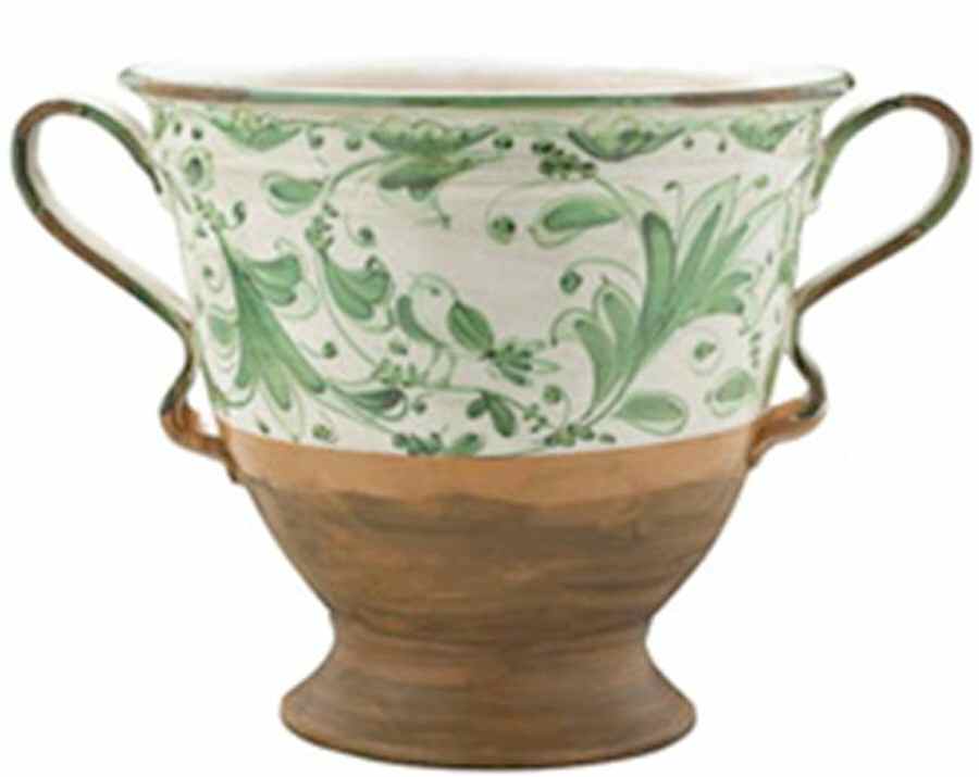 Etruscan Garden 12" Planter by Vietri (Italy)-1