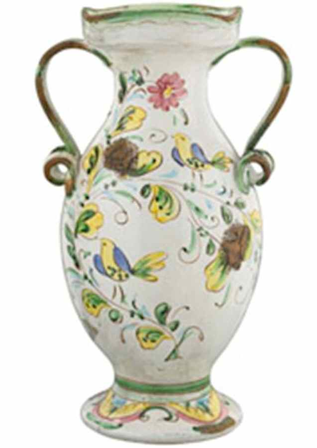 Etruscan Garden 18" Vase by Vietri (Italy)-1
