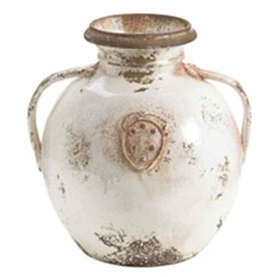 Rustic Garden 13" Handled Vase by Vietri (Italy)-1