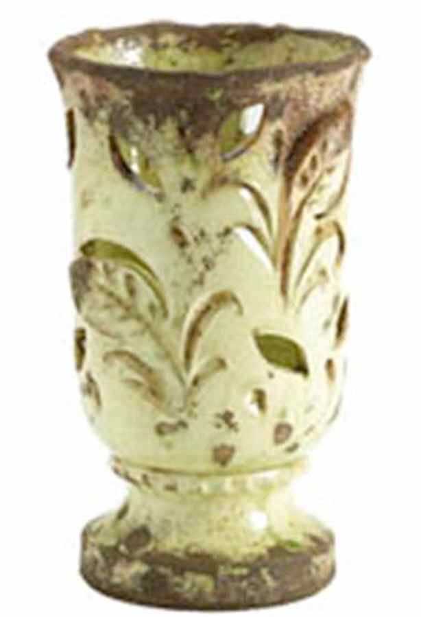 Rustic Garden 1-Piece Hurricane Candle Lamp by Vietri (Italy)-1