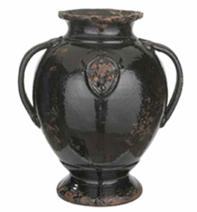 Rustic Garden 13" Urn Shaped Vase by Vietri (Italy)-1