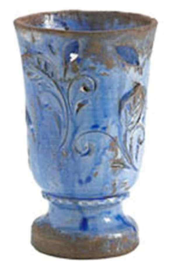 Rustic Garden 1-Piece Hurricane Candle Lamp by Vietri (Italy)-1