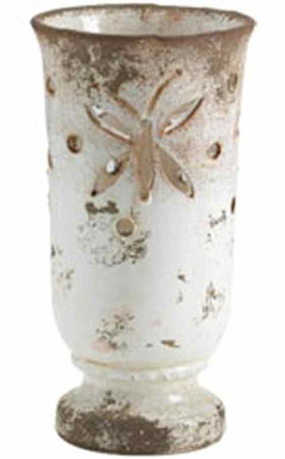 Rustic Garden 1-Piece Hurricane Candle Lamp by Vietri (Italy)-1