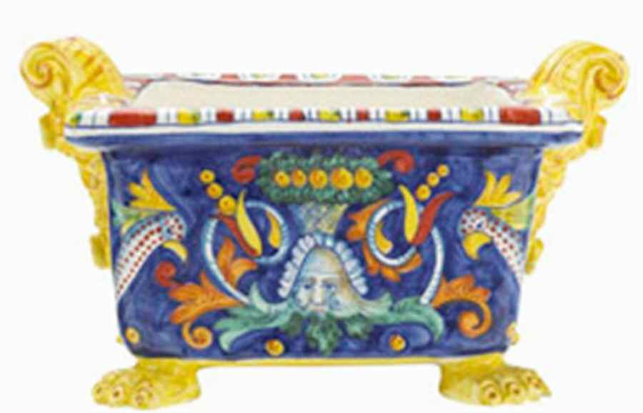Toscana Square Planter by Vietri (Italy)-1