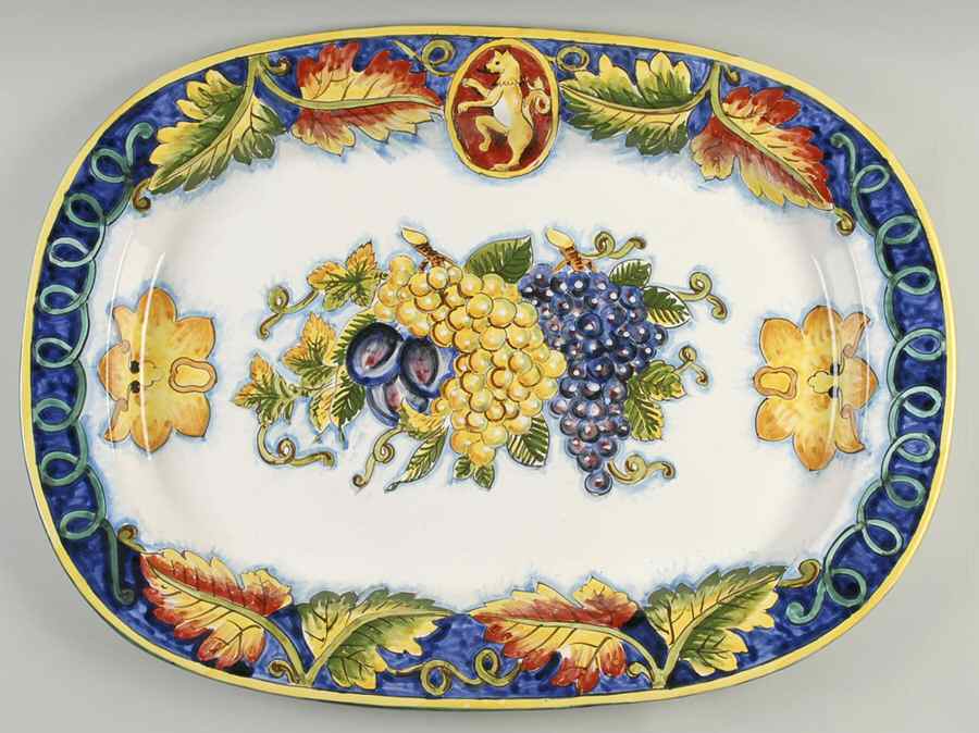Toscana 24" Oval Serving Platter by Vietri (Italy)-1