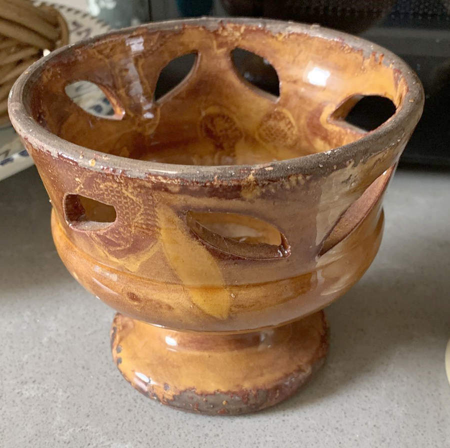 Rustic Gold Votive Candleholder by Vietri (Italy)-1
