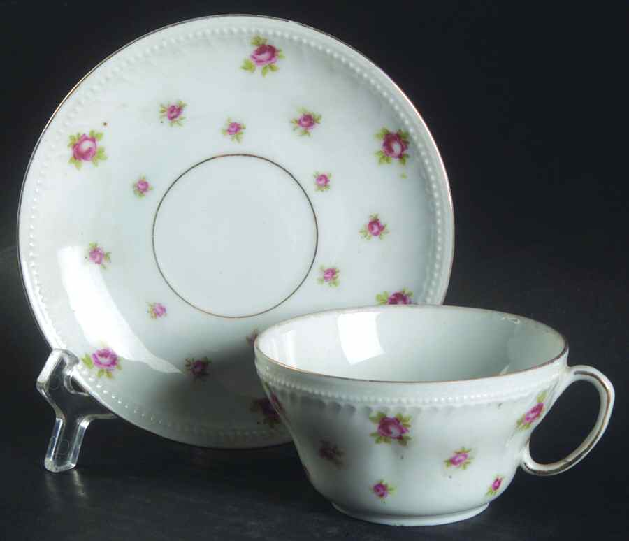 291 Flat Cup & Saucer Set by Victoria (Austria)-1