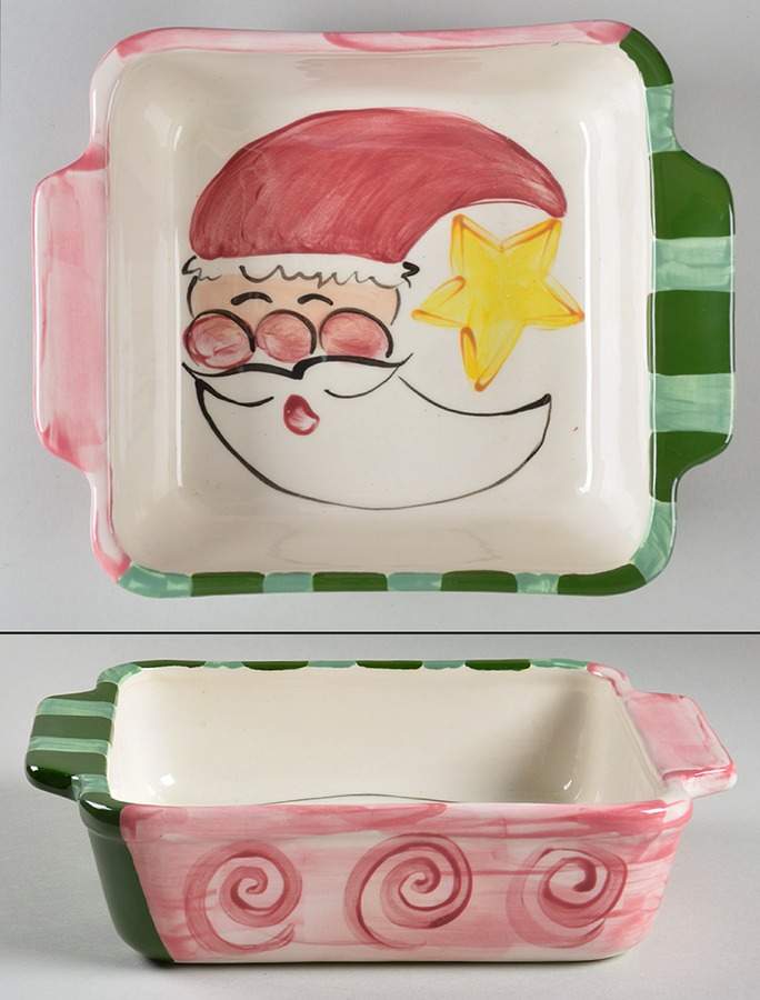 Tis the Season 9" Square Baker by Vicki Carroll Studio-1