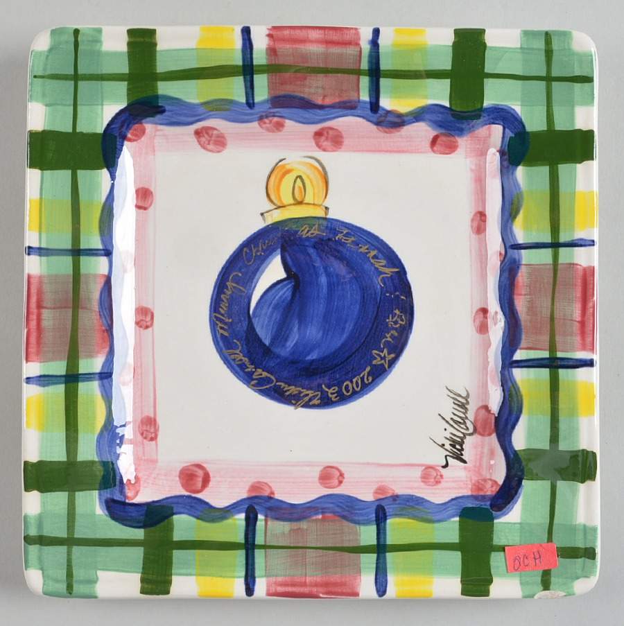 Tis the Season Square Salad Plate by Vicki Carroll Studio-1