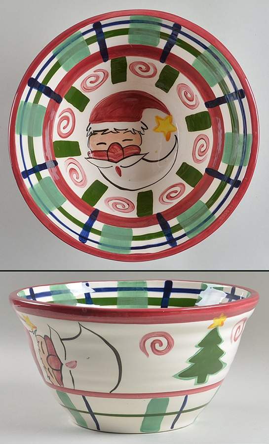 Tis the Season 12" Large Salad Serving Bowl by Vicki Carroll Studio-1