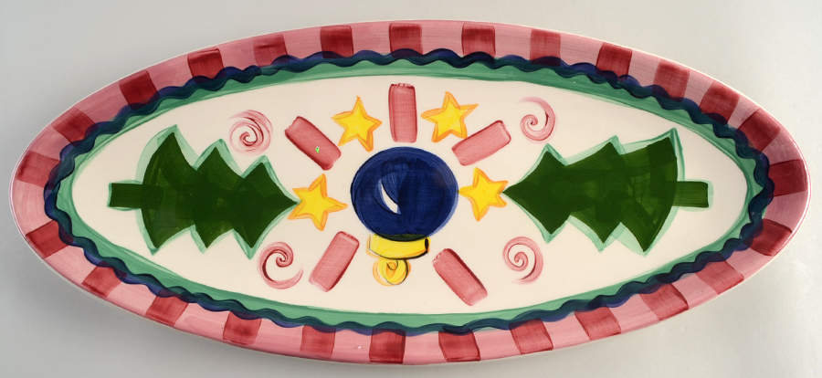 Tis the Season 21" Oval Serving Platter by Vicki Carroll Studio-1