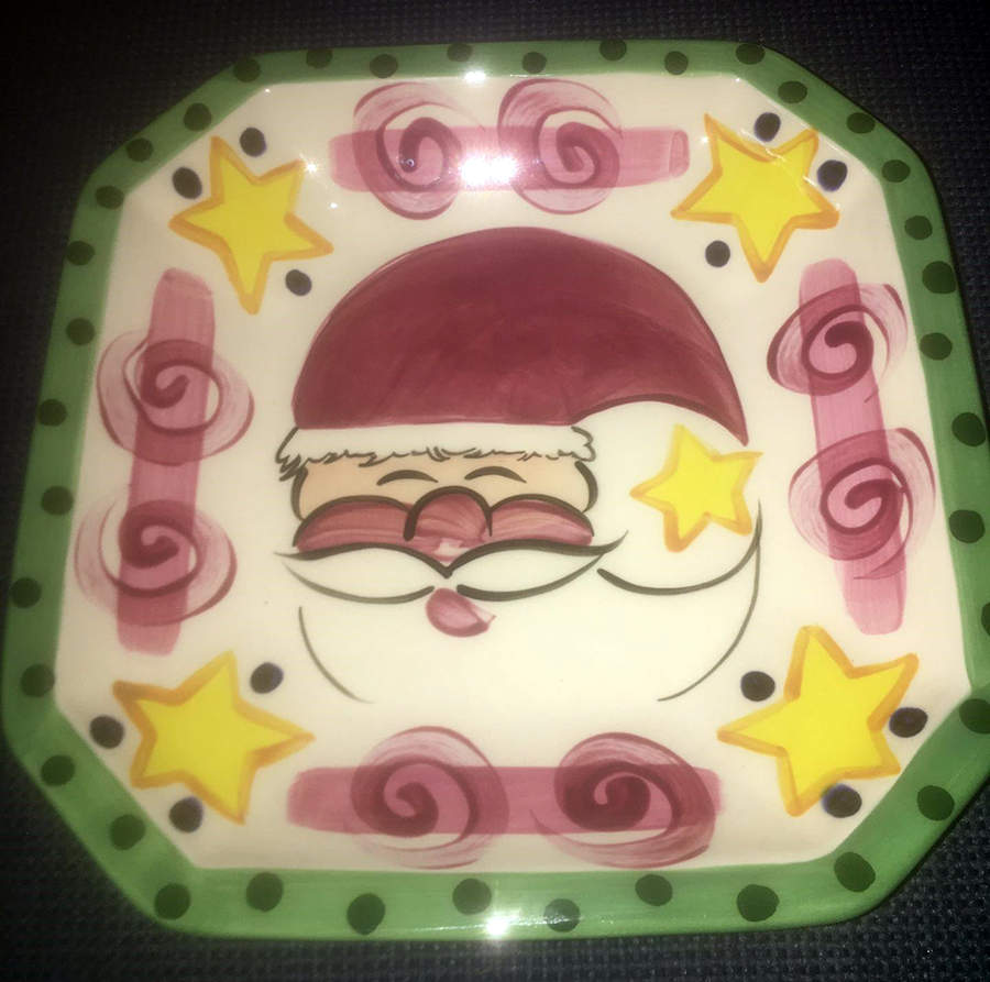 Tis the Season 10" Square Shallow Bowl by Vicki Carroll Studio-1