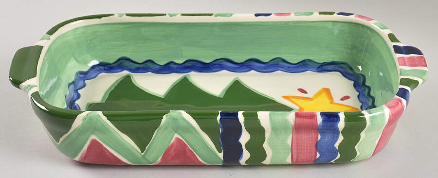 Tis the Season 13"  Rectangular Baker by Vicki Carroll Studio-1