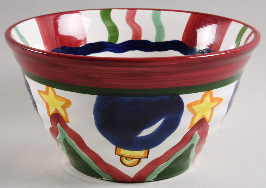 Tis the Season 8" Salad Serving Bowl by Vicki Carroll Studio-1