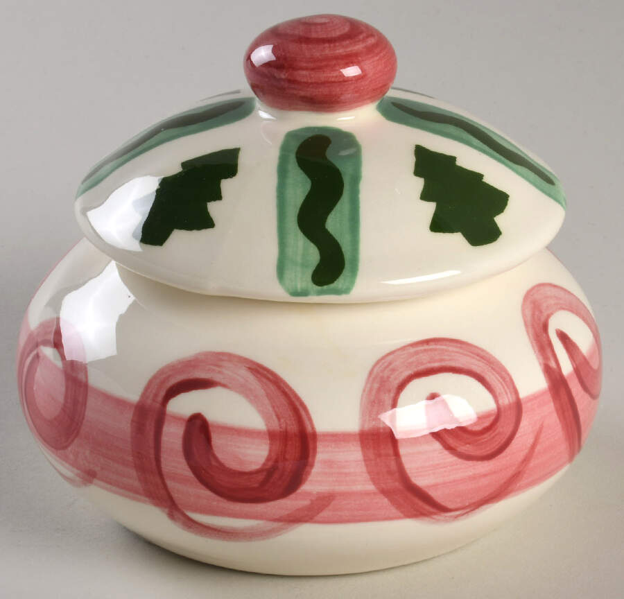 Tis the Season Sugar Bowl & Lid by Vicki Carroll Studio-1