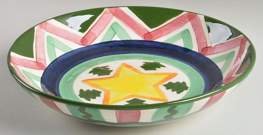 Tis the Season 12" Pasta Serving Bowl by Vicki Carroll Studio-1