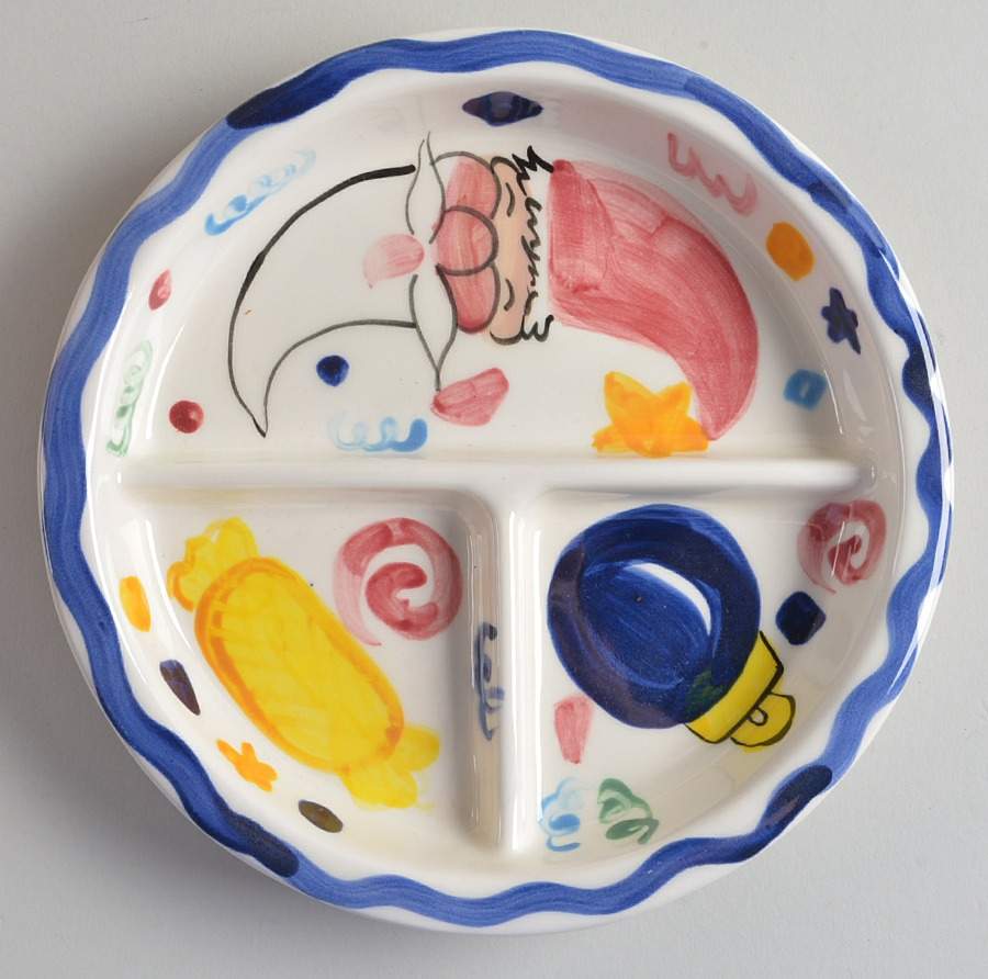 Tis the Season Divided Child's Plate by Vicki Carroll Studio-1